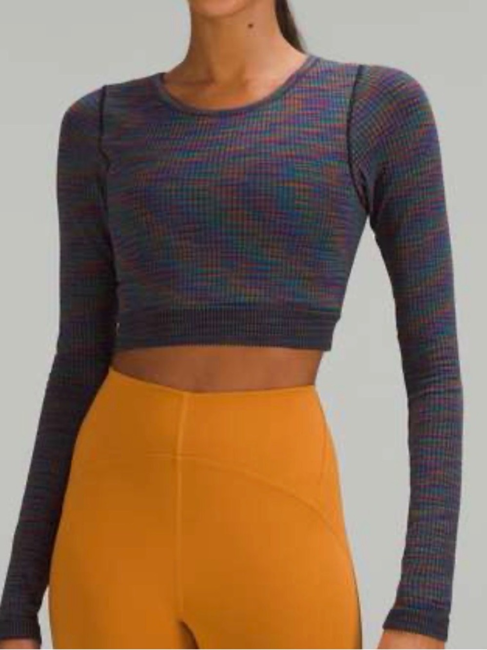 Lululemon Ebb to Street Long Sleeve Shirt
Rainbow Multi / Black
